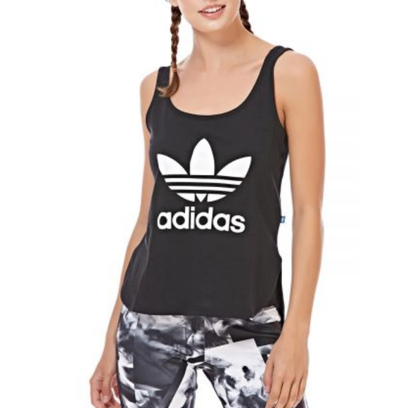 NWT ADIDAS Originals Crop Tank Top - Picture 2 of 8